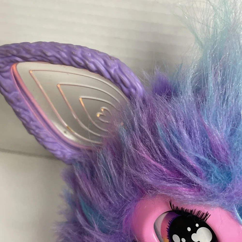Hasbro Furby Interactive Purple  & Blue Talks Ears Move Light Up Talks TESTED